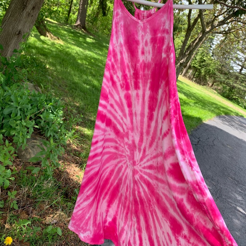 long sundress tie dye